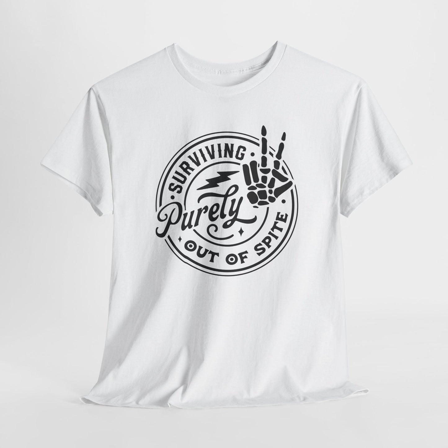 Survival T-Shirt For Spite T Shirt For Snarky Skeleton TShirt