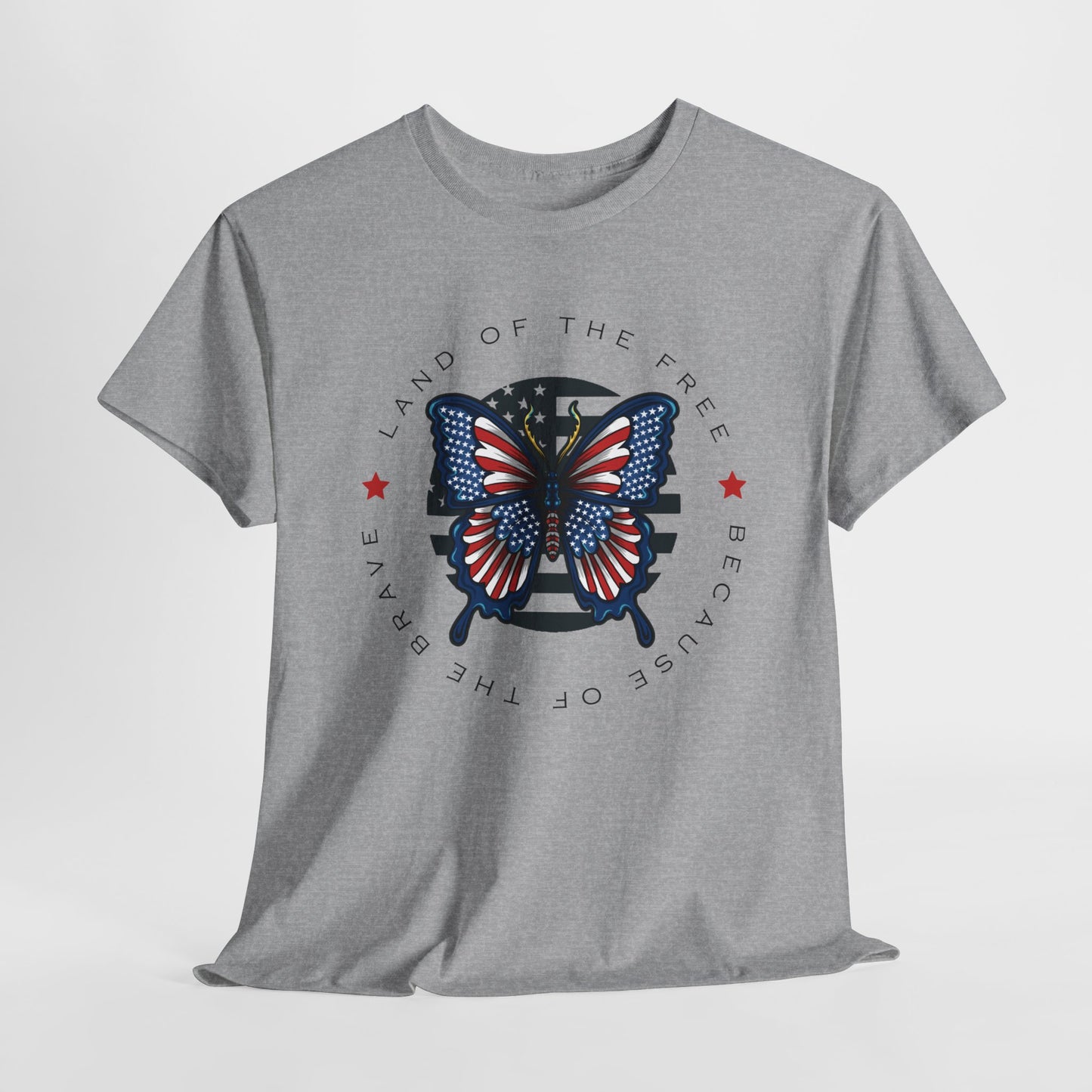 Patriotic T-Shirt For Conservative TShirt For 4th Of July T Shirt For Independence Day Shirt For Patriotic Gift Butterfly T-Shirt For Gift