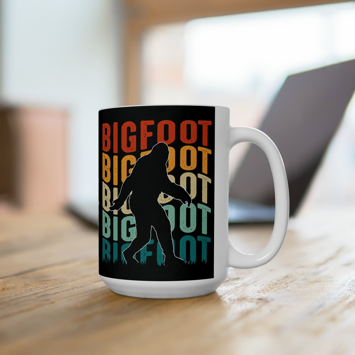Bigfoot Coffee Mug For Sasquatch Hot Tea Cup For Mythical Monster Gift