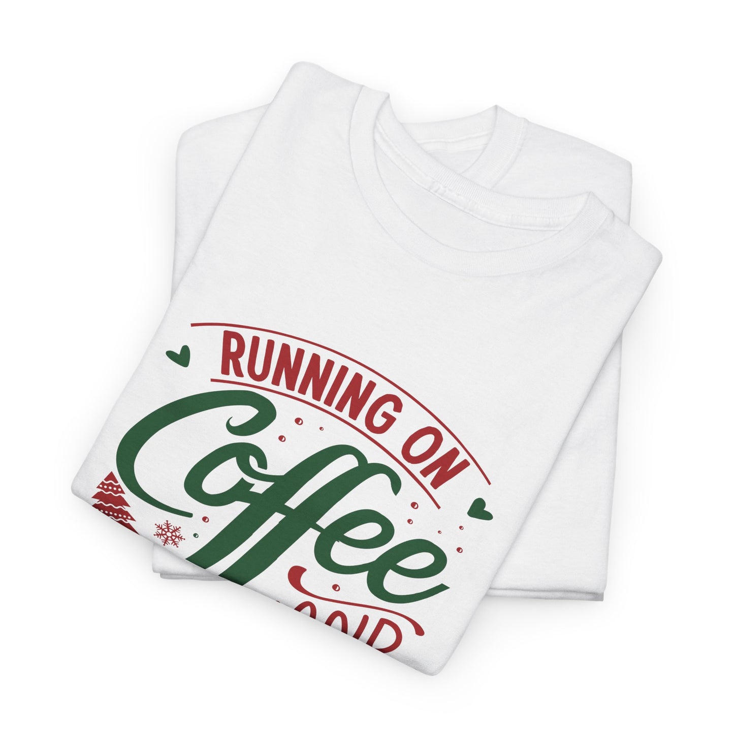 Christmas Cheer T-Shirt For Holiday Coffee TShirt For Festive Party T Shirt For Winter Vibes Gift