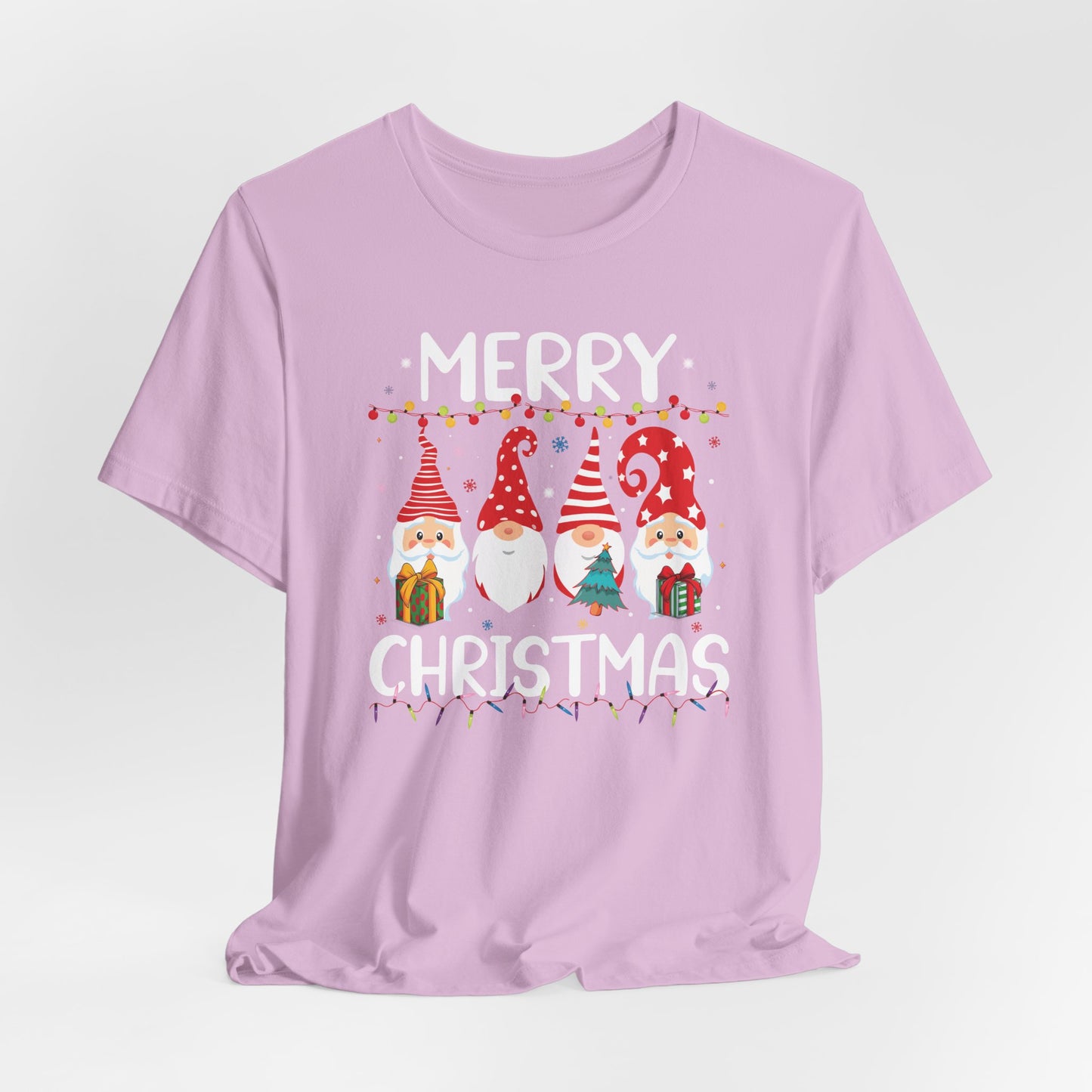 Holiday Gnome T-Shirt For Merry Christmas T Shirt For Xmas Lights TShirt