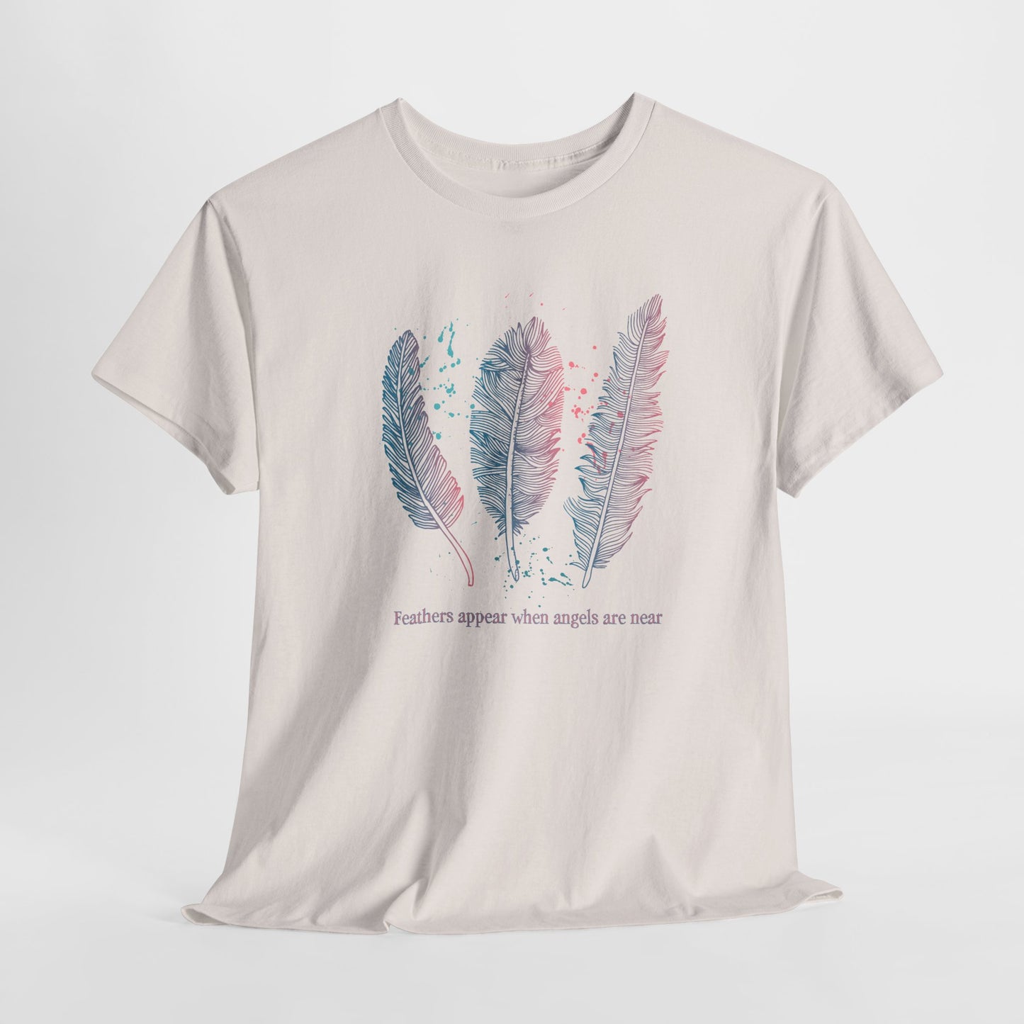 Angel T-Shirt For Sentimental TShirt For Thoughtful Shirt For Spiritual T-Shirt For Woman Shirt With Feathers Tee