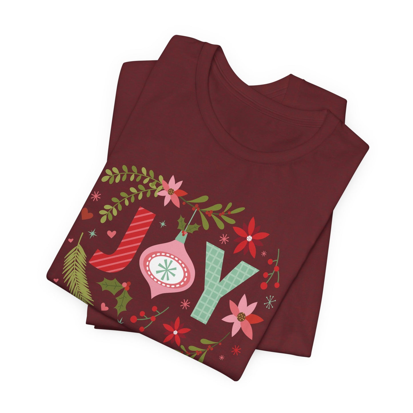 Joy T-Shirt For Christmas T Shirt For Holiday Cheer TShirt For Gift For Her