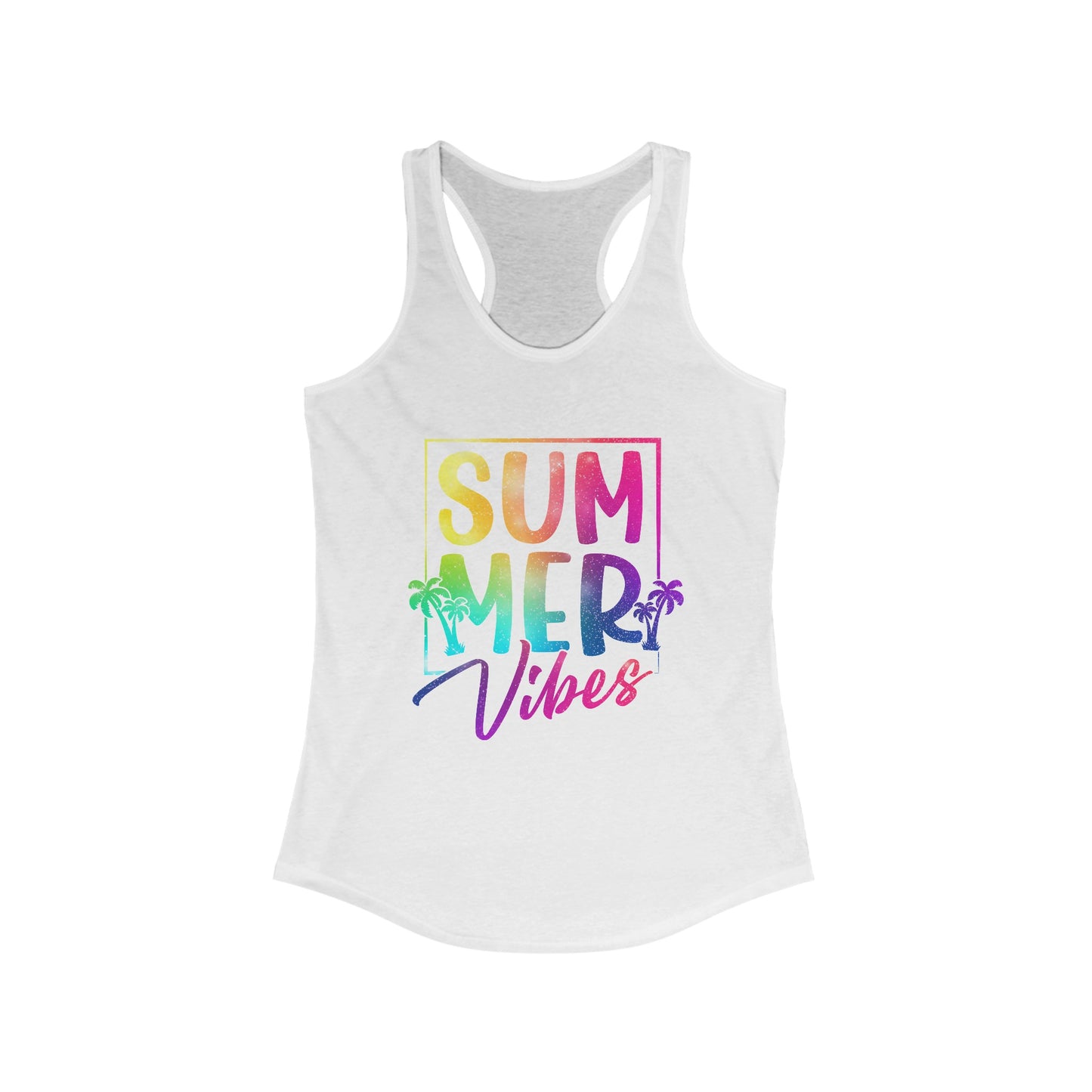 Colorful Racerback Tank For Summer Vibes Tee For Women And Girls