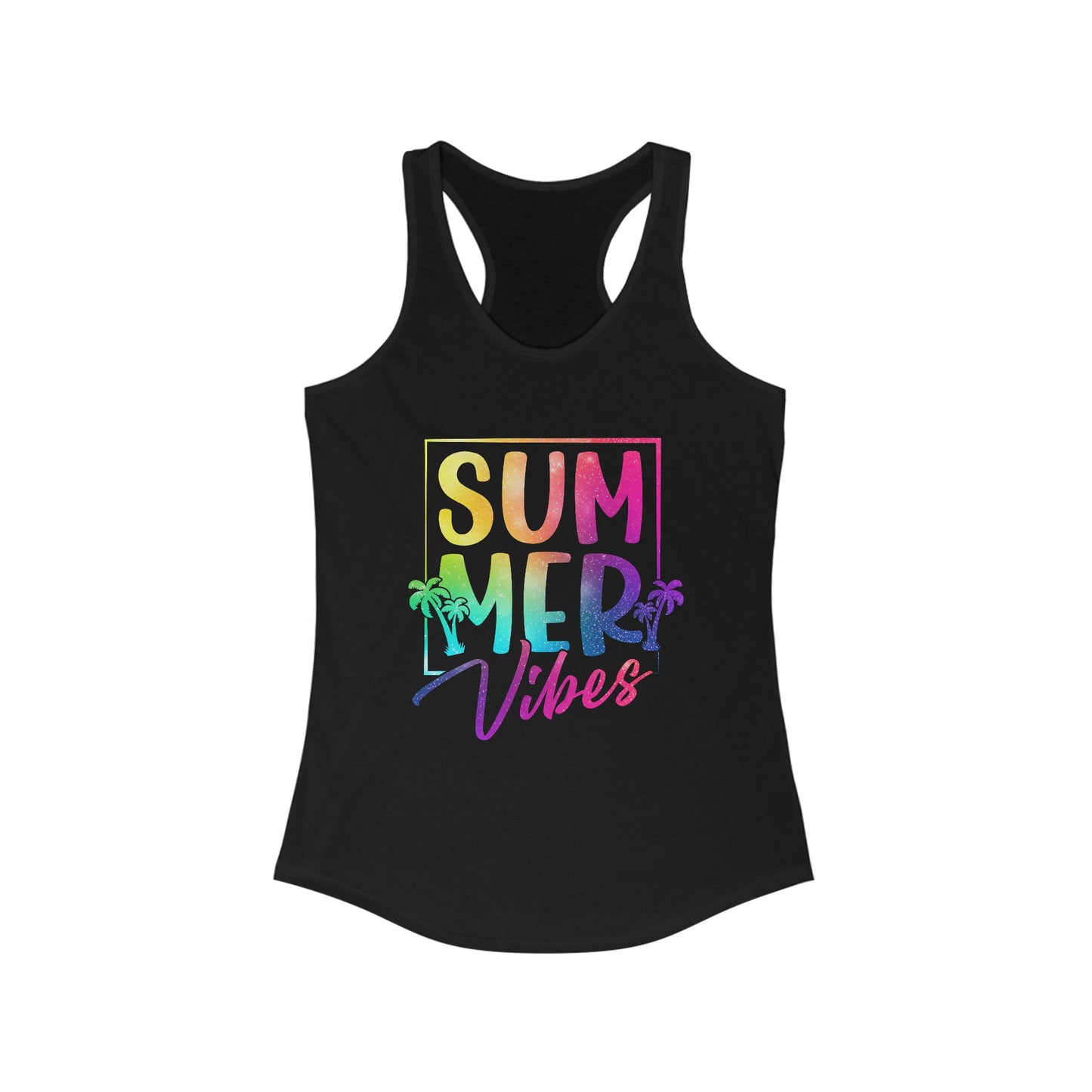 Colorful Racerback Tank For Summer Vibes Tee For Women And Girls