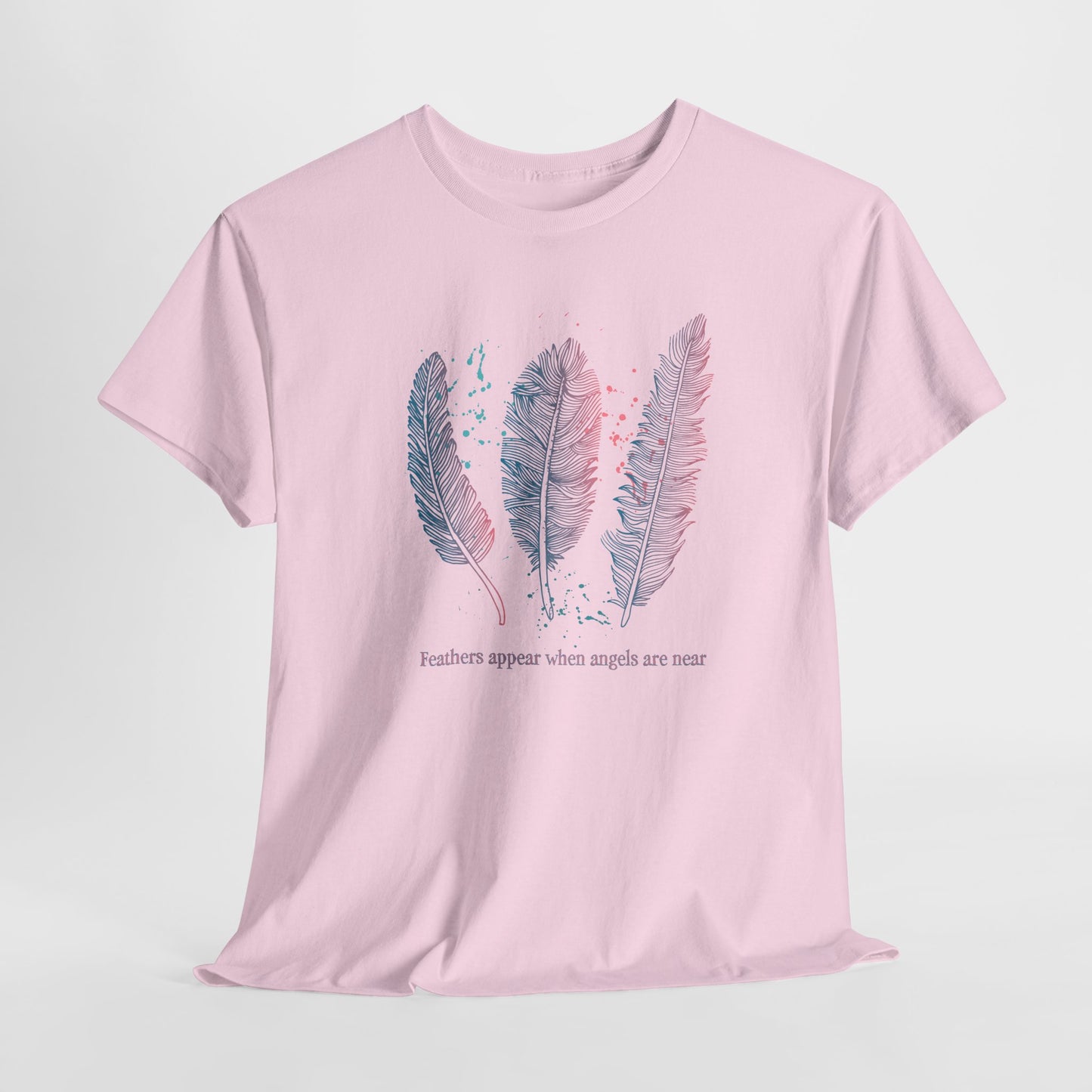 Angel T-Shirt For Sentimental TShirt For Thoughtful Shirt For Spiritual T-Shirt For Woman Shirt With Feathers Tee