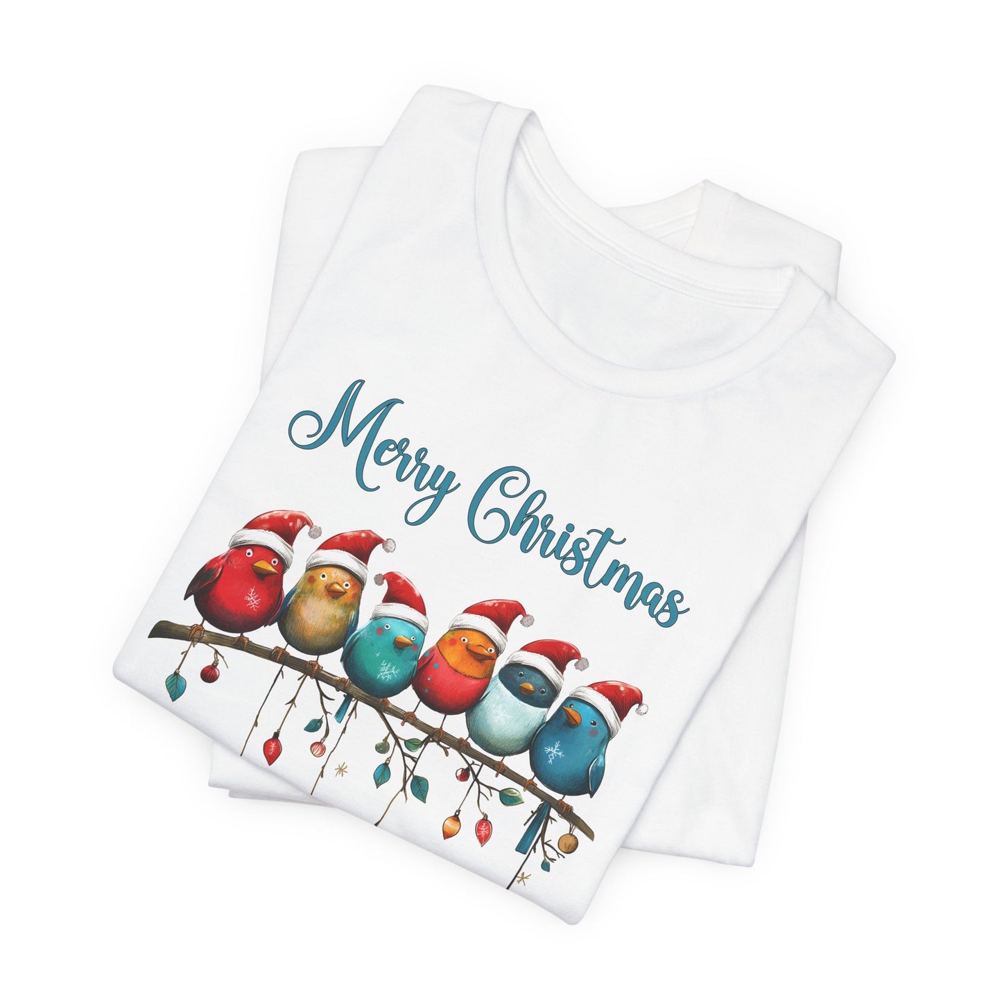 Holiday Birds T-Shirt For Christmas Finch T Shirt For Festive Feathered Friends TShirt