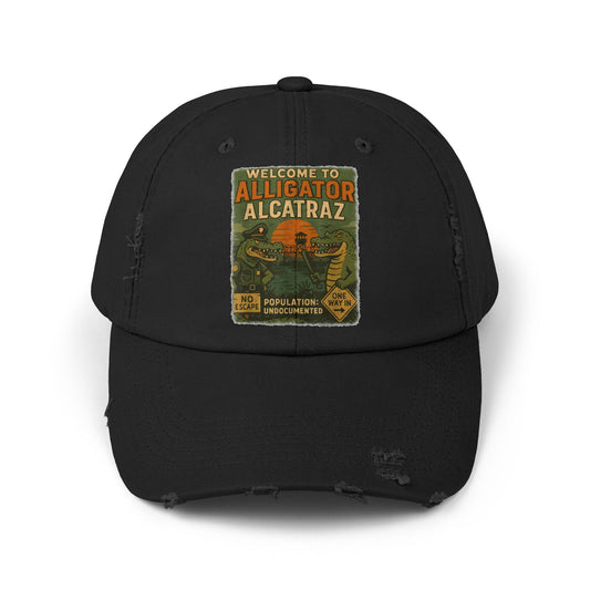 Welcome To Alligator Alcatraz Ball Cap - Cop Gator Hat