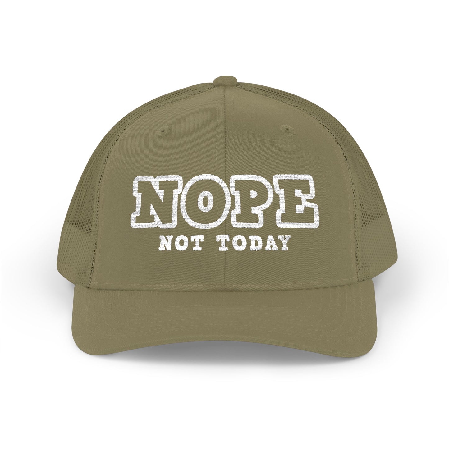 Nope Not Today Snapback Trucker Cap