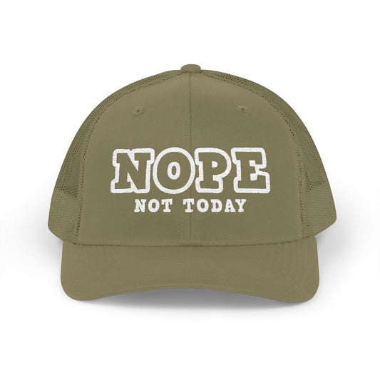 Nope Not Today Snapback Trucker Cap