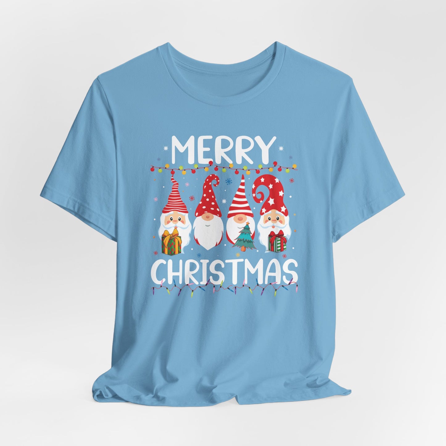 Holiday Gnome T-Shirt For Merry Christmas T Shirt For Xmas Lights TShirt