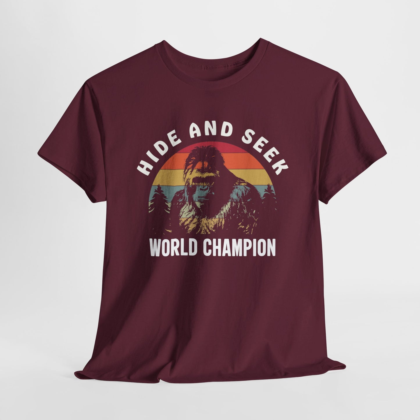 Yeti T-Shirt For Hide And Seek T Shirt For Bigfoot TShirt For World Champion TShirt For Sasquach Shirt For Bigfoot Conspiracy Fan