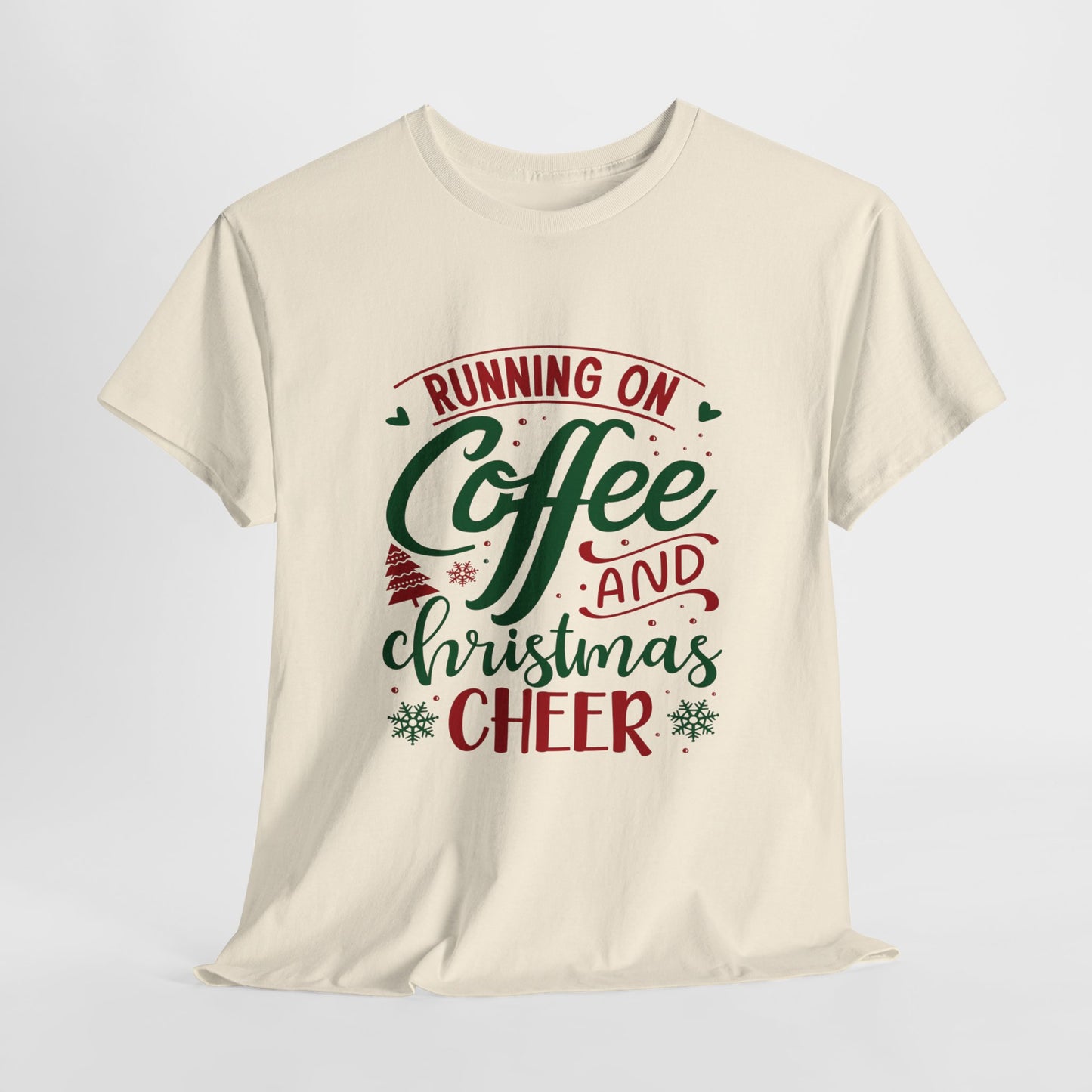 Christmas Cheer T-Shirt For Holiday Coffee TShirt For Festive Party T Shirt For Winter Vibes Gift