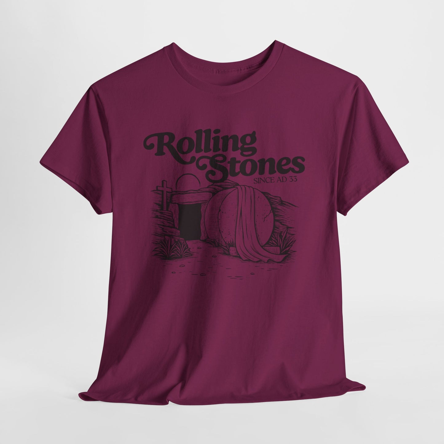 Rolling Stones Since AD 33 T-Shirt - Easter Faith Graphic Tee