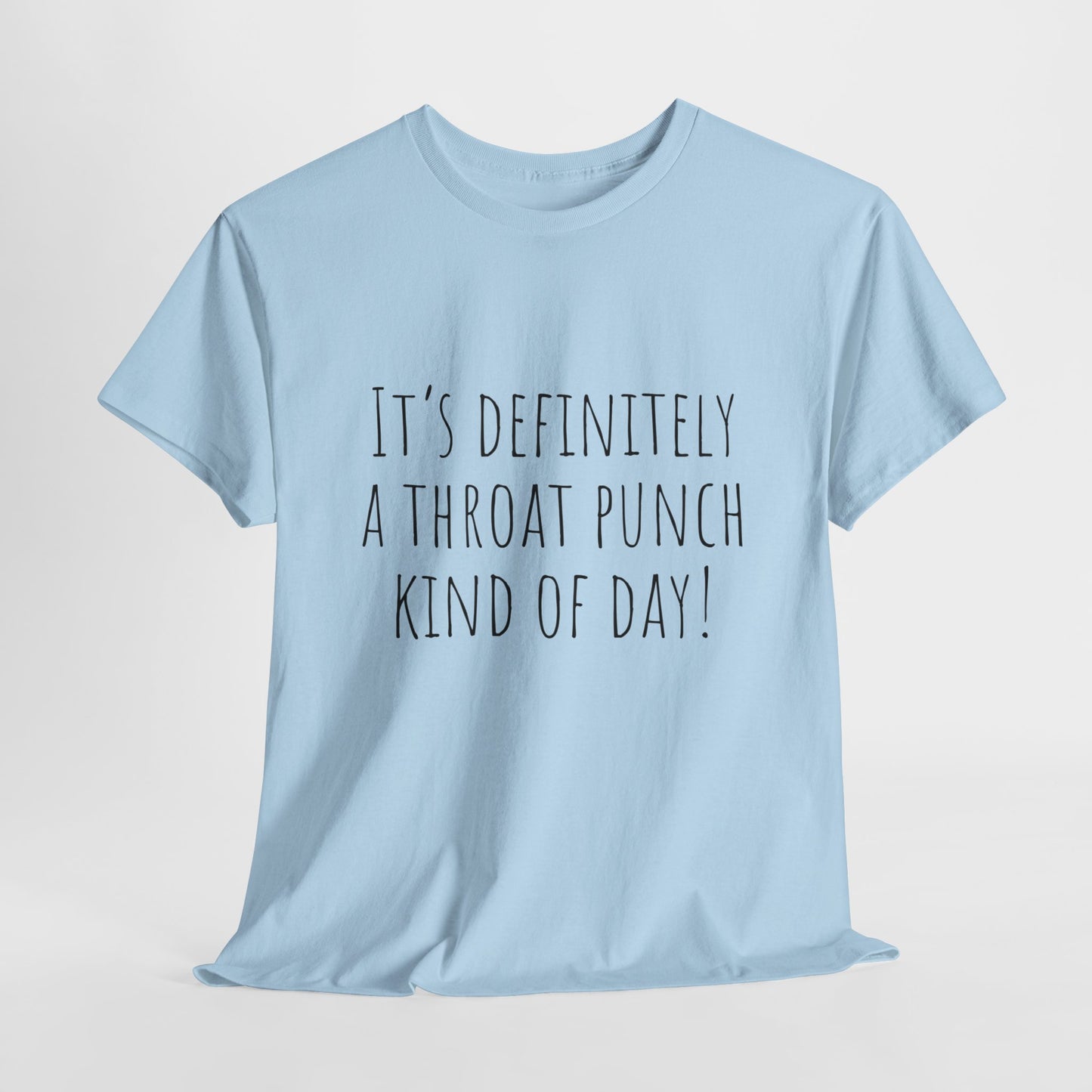 Sarcastic T-Shirt For Throat Punch T Shirt With Funny Saying TShirt For Satire TShirt Ironic Tee For Adult Comedy Shirt For Sarcastic Gift