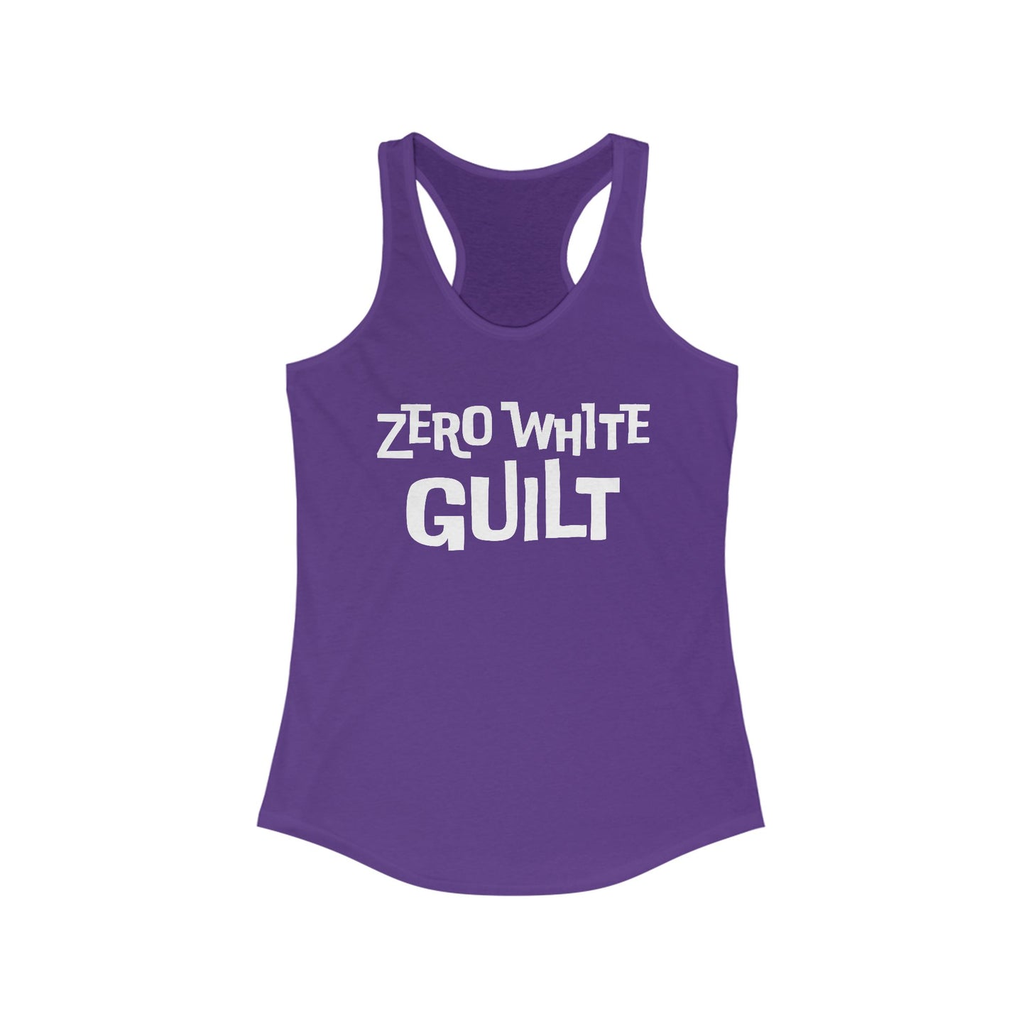 Zero White Guilt Tank Top - Fierce Stance Tank