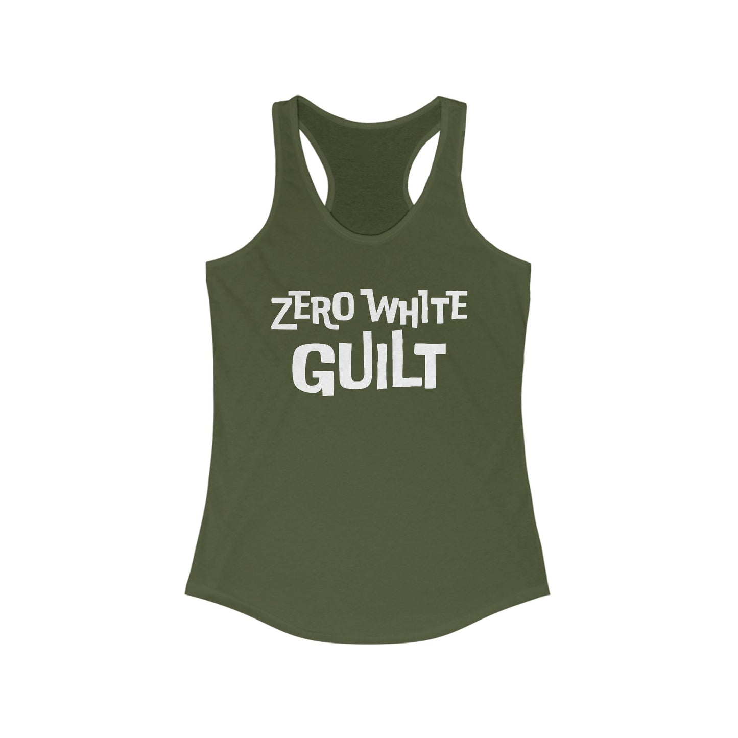 Zero White Guilt Tank Top - Fierce Stance Tank