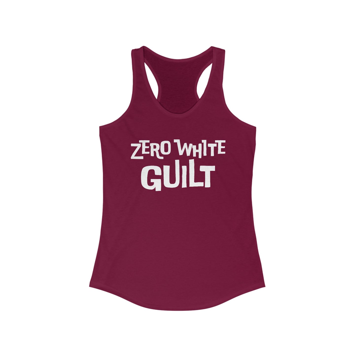 Zero White Guilt Tank Top - Fierce Stance Tank