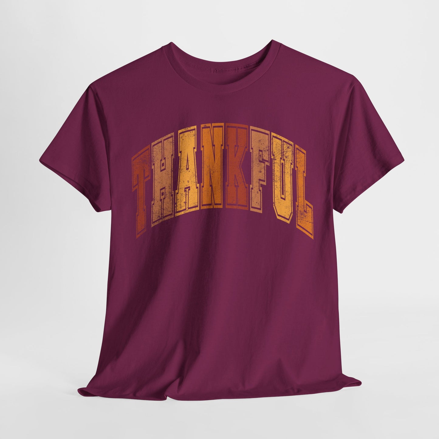 Distressed Varsity T-Shirt For Thankful T Shirt For Grateful Thanksgiving TShirt