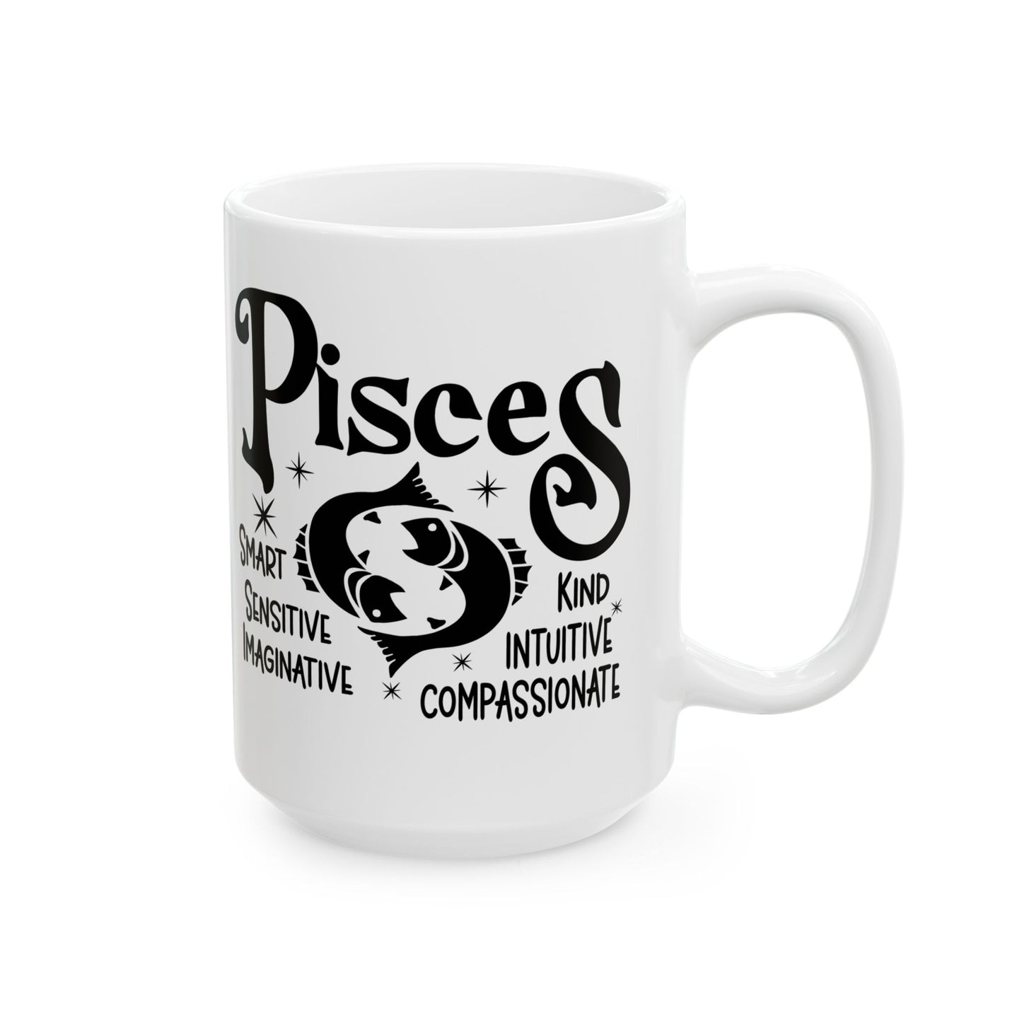 Pisces Ceramic Mug For Zodiac Coffee Cup For Astrology Birthday Gift Idea