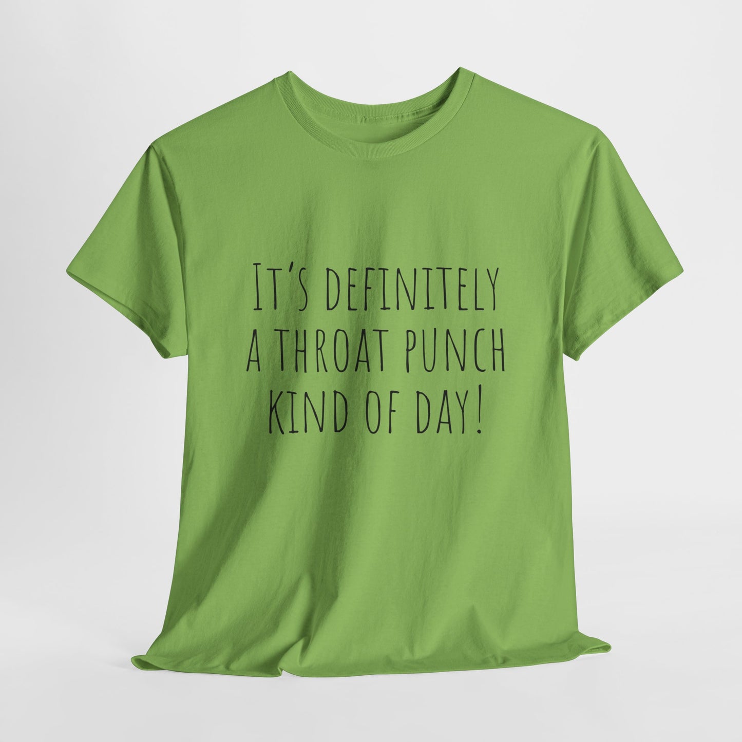 Sarcastic T-Shirt For Throat Punch T Shirt With Funny Saying TShirt For Satire TShirt Ironic Tee For Adult Comedy Shirt For Sarcastic Gift