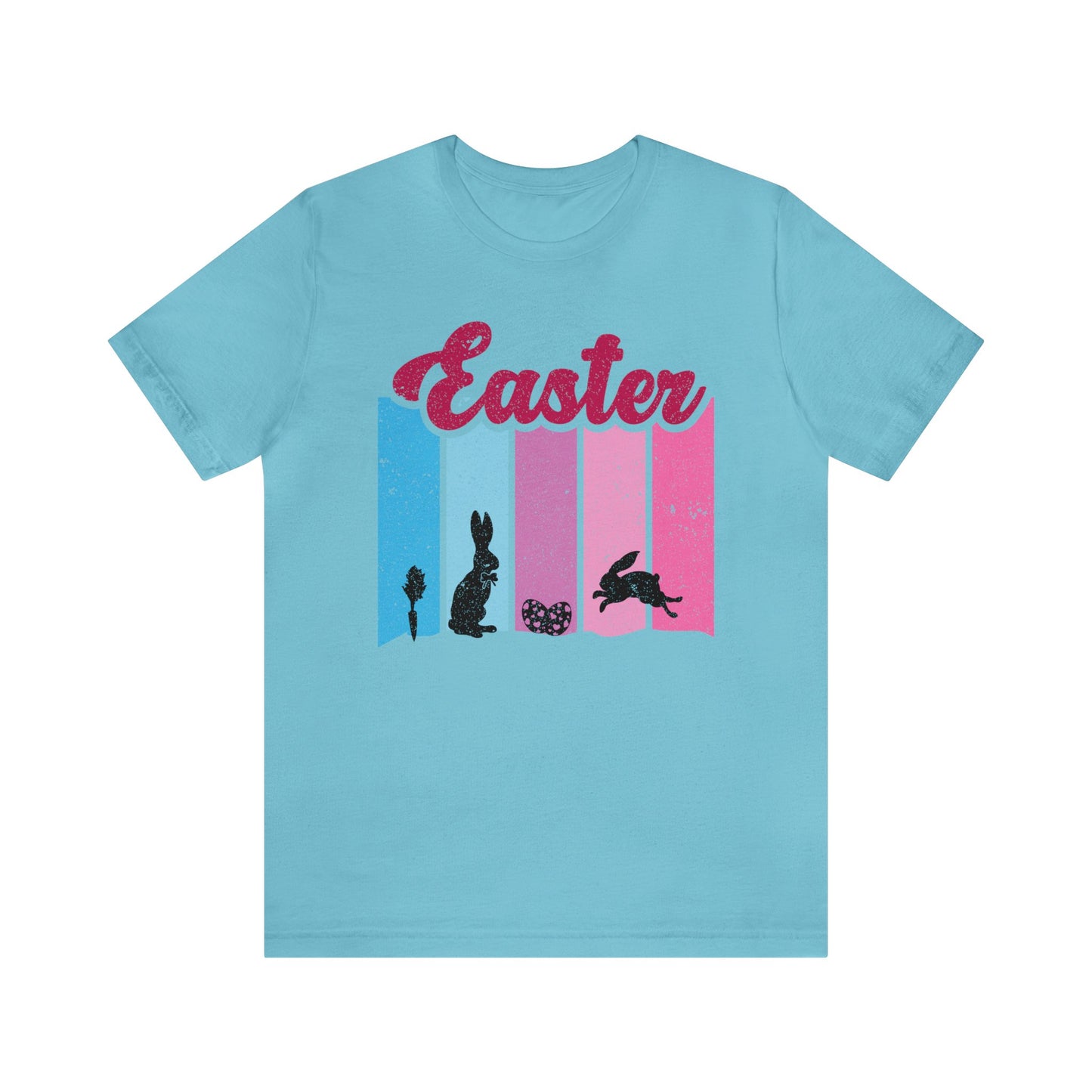 Bunny Scene T-Shirt For Easter Vibes T Shirt For Christian Holiday TShirt