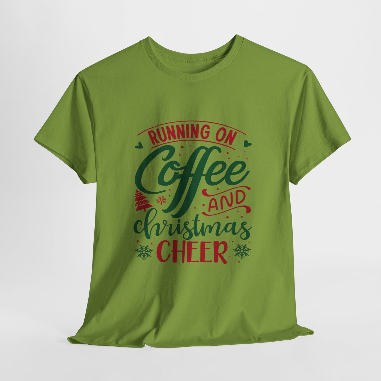 Christmas Cheer T-Shirt For Holiday Coffee TShirt For Festive Party T Shirt For Winter Vibes Gift