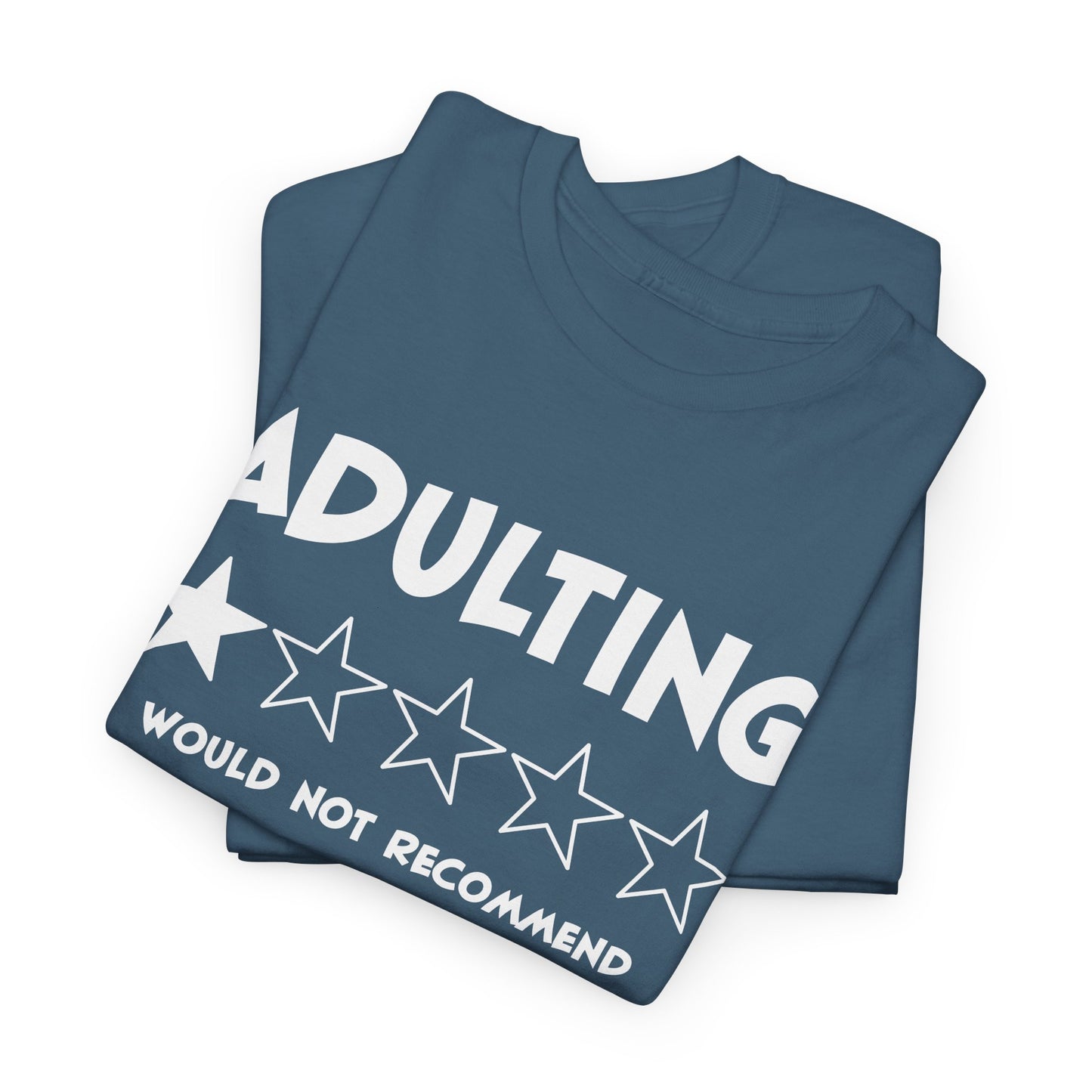 Adulting T-Shirt For One Star Review T Shirt For Funny Recommendation TShirt