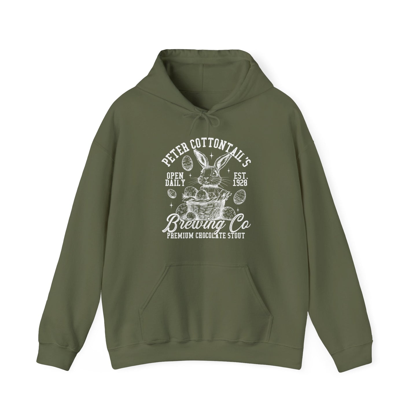 Peter Cottontail's Brewing Co. Hoodie - Cozy Graphic Sweatshirt