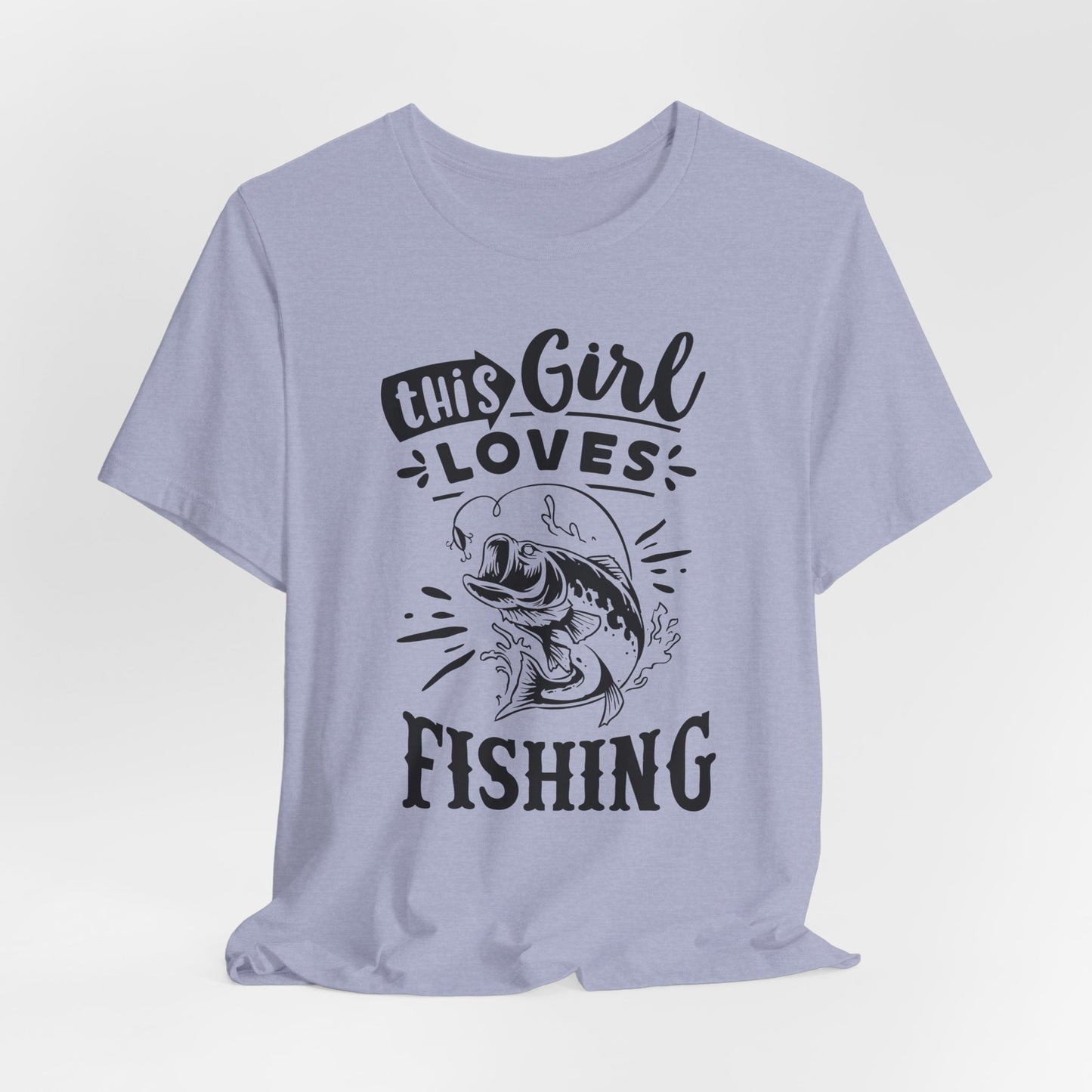 This Girl Loves Fishing T-Shirt For Outdoorsy T Shirt For Lady Angler TShirt