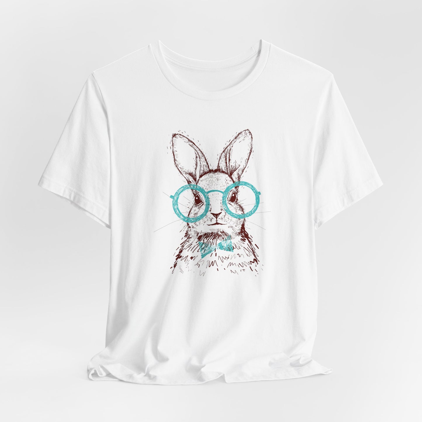 Hipster Bunny T-Shirt For Easter T Shirt For Cute Rabbit T Shirt