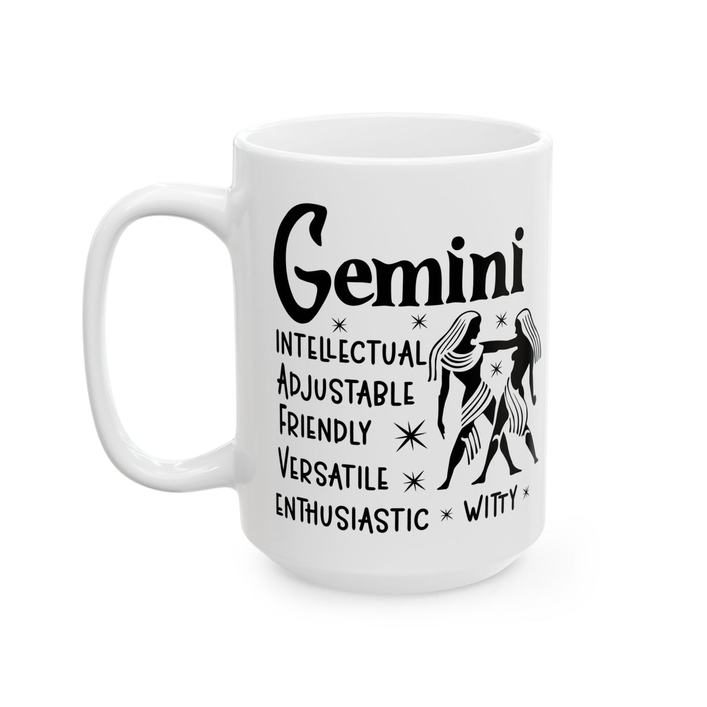 Gemini Ceramic Mug For Zodiac Coffee Cup For Astrology Birthday Gift Idea