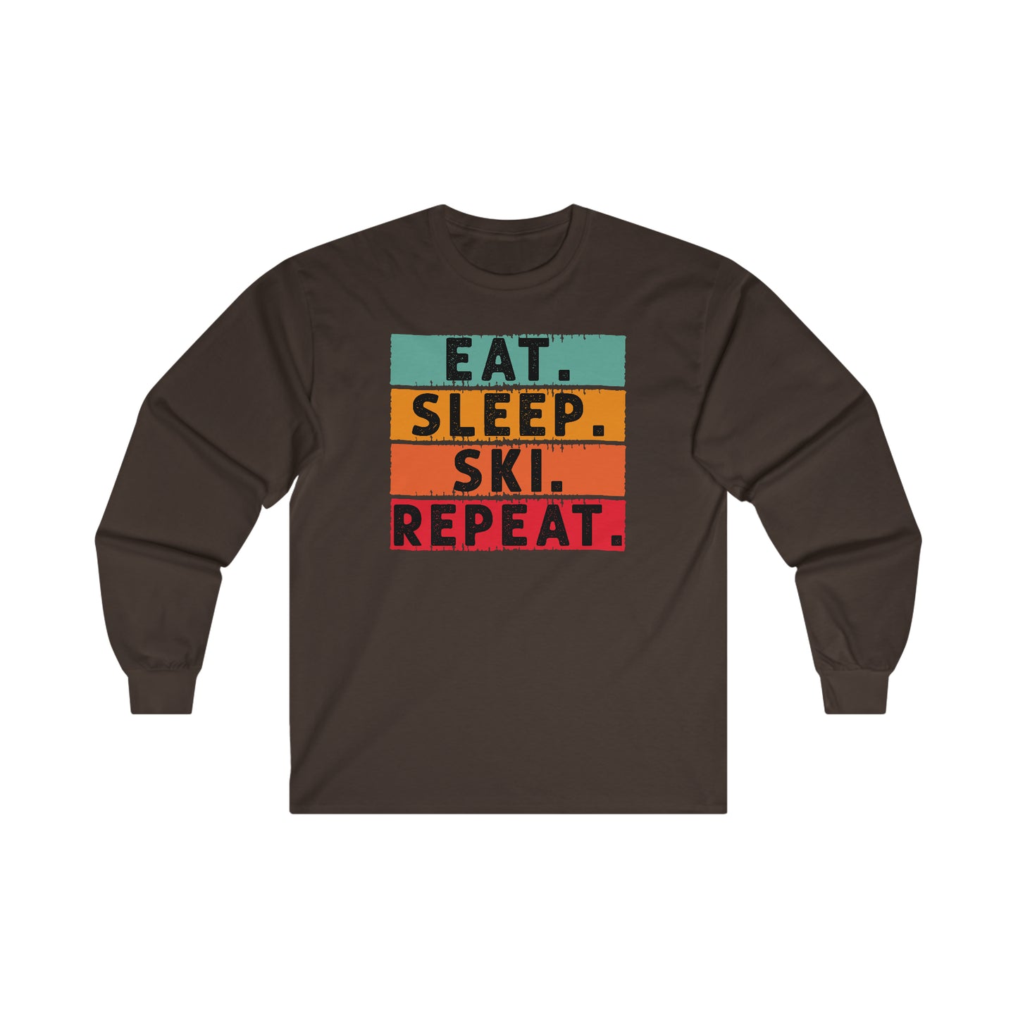 Eat Sleep Ski Repeat T-Shirt For Ski Season T Shirt For Skier TShirt For Ski Bum