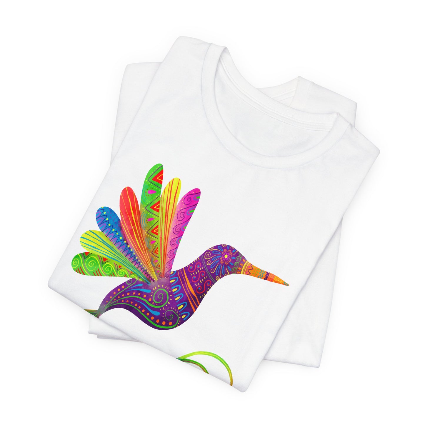 Hummingbird T-Shirt For Mexico Art T Shirt For Watercolor Bird Print TShirt For Cinco de Mayo