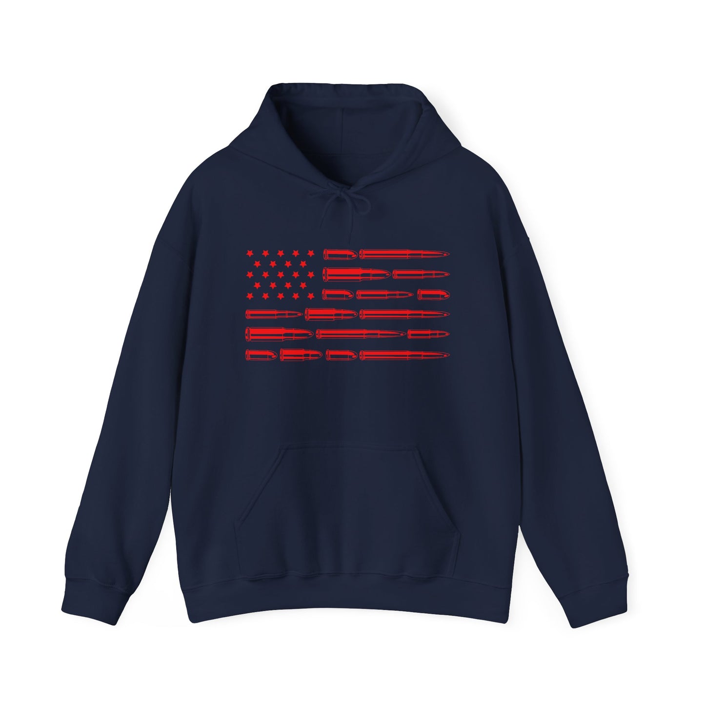 Bullet Flag Hooded Sweatshirt For Patriotic 2A Hoodie