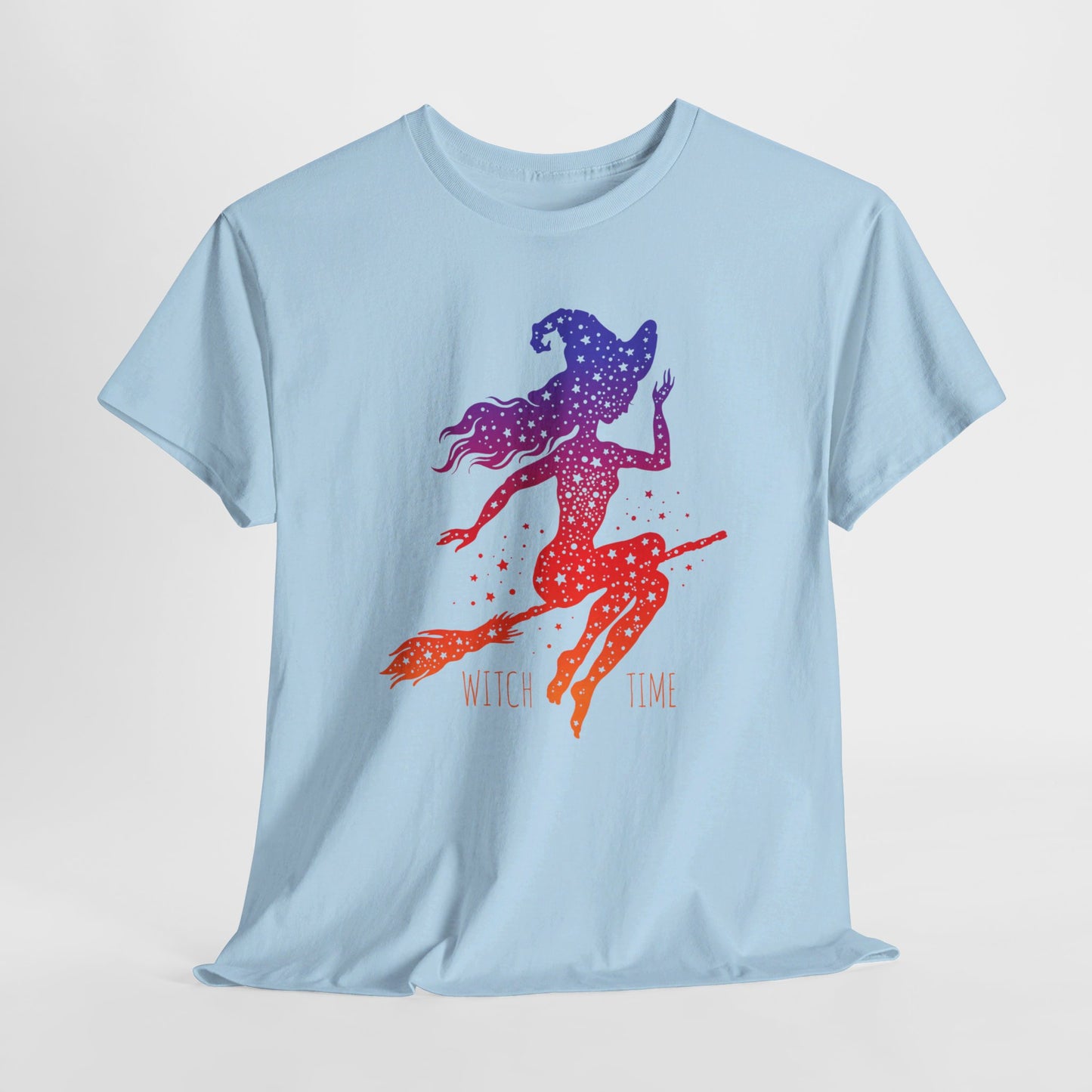 Witch T-Shirt For Cute Halloween T Shirt For Colorful Broom Rider TShirt