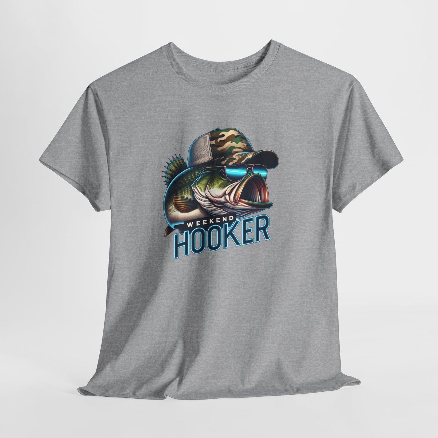 Punny Fishing T-Shirt For Bass Fisherman T Shirt For Weekend Hooker TShirt