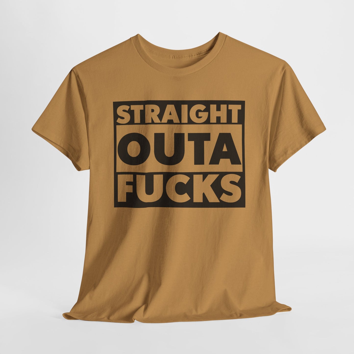 Straight Outta Fucks Graphic T-Shirt For Humor Lovers T-Shirt For Sarcastic TShirt