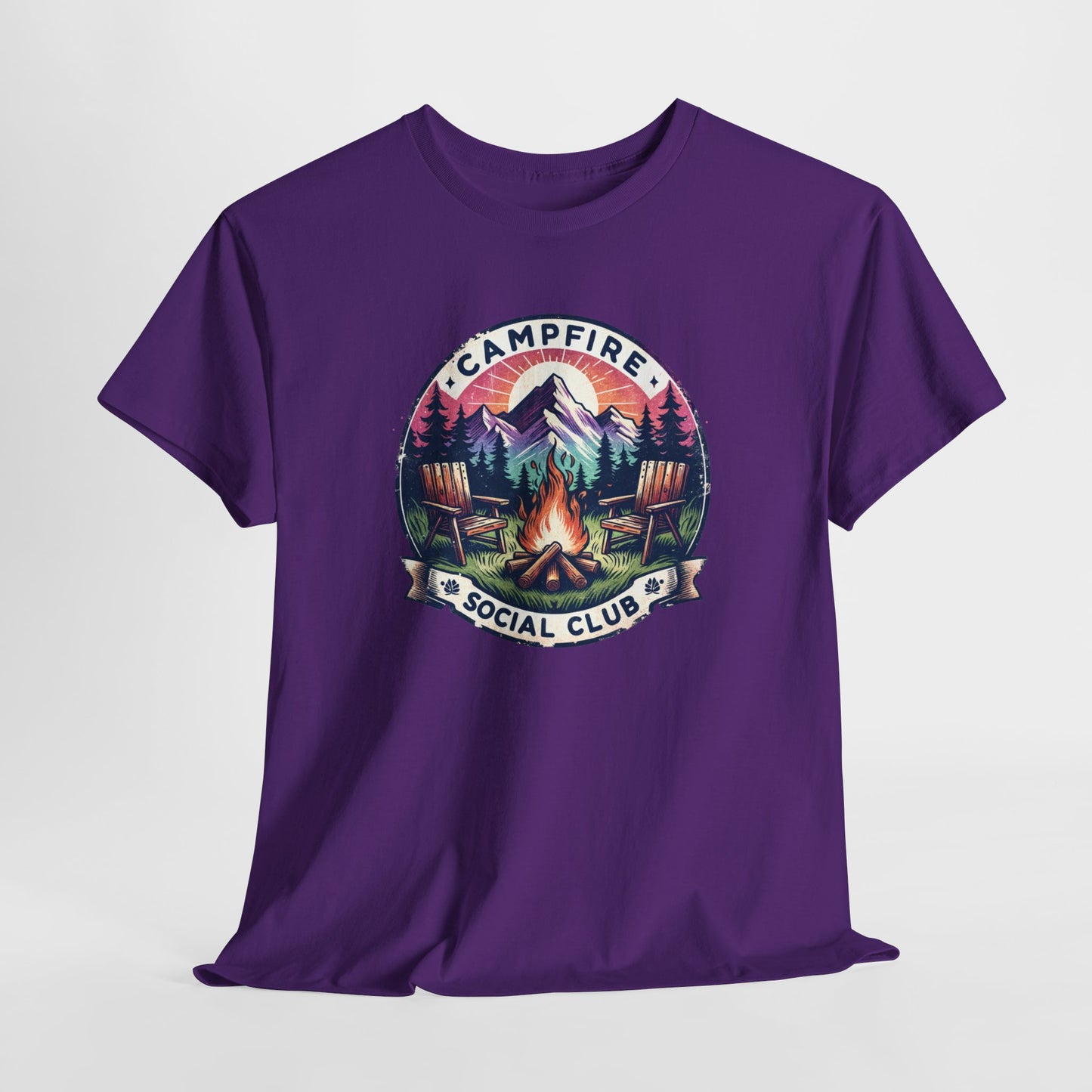 Campfire Social Club T-Shirt For Camping T Shirt For Outdoorsy Fire TShirt