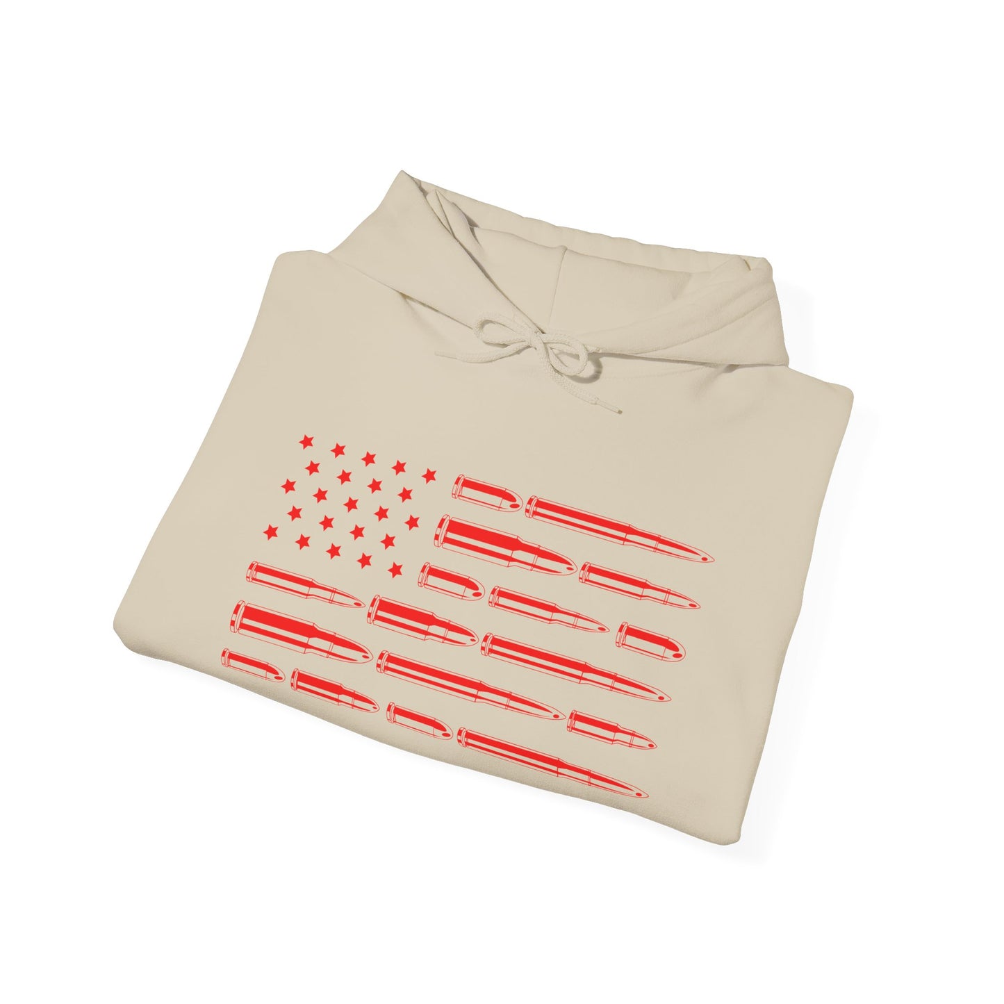 Bullet Flag Hooded Sweatshirt For Patriotic 2A Hoodie