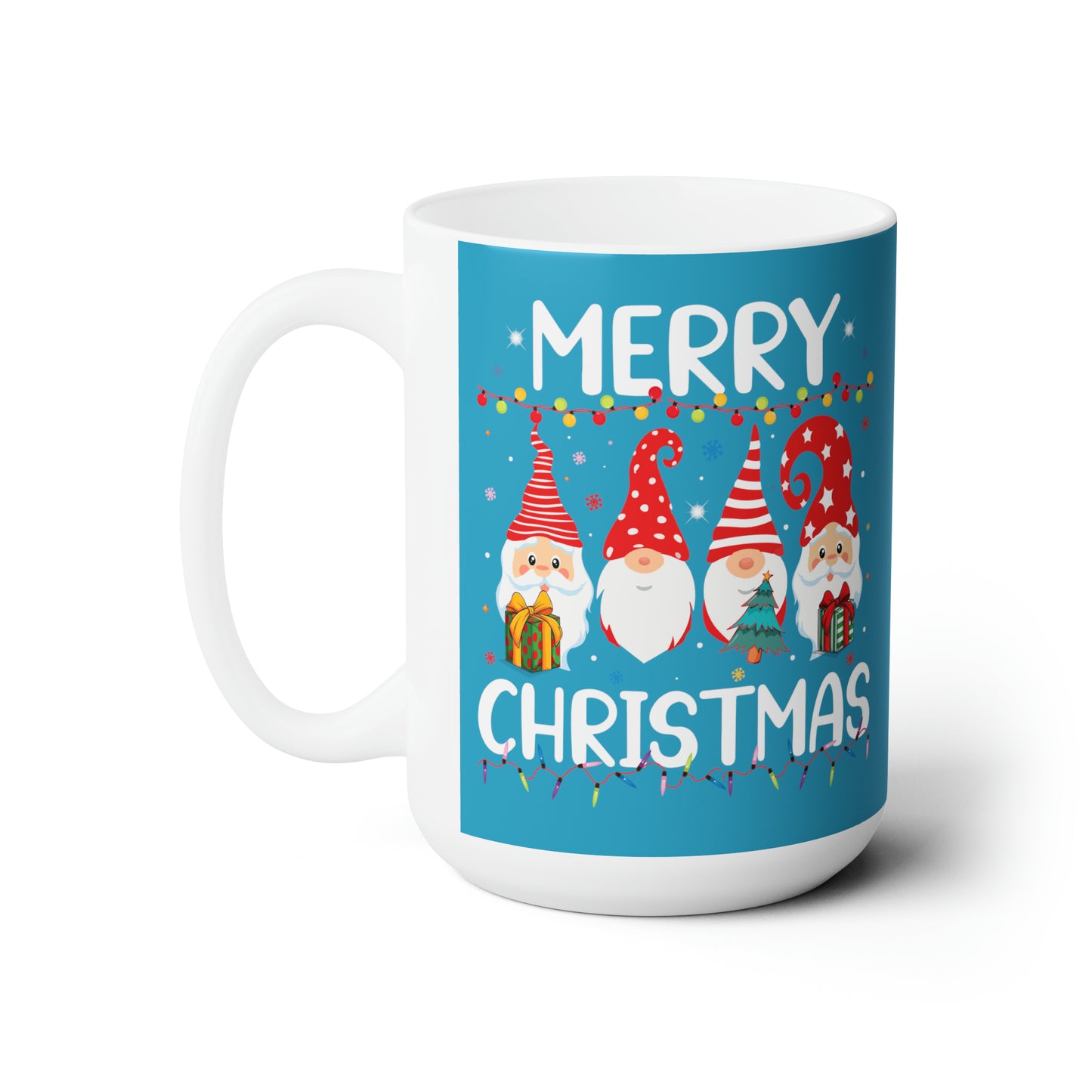 Merry Christmas Holiday Gnomes Coffee Hot Tea Cocoa Mug