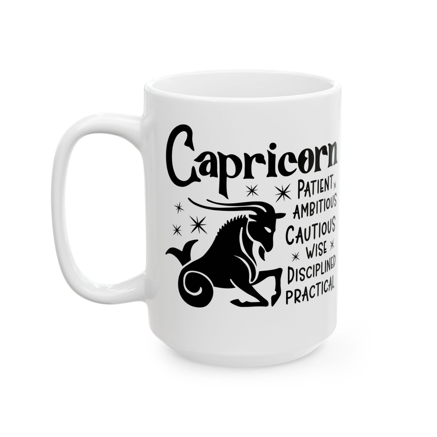 Capricorn Ceramic Mug For Zodiac Coffee Cup For Astrology Birthday Gift Idea