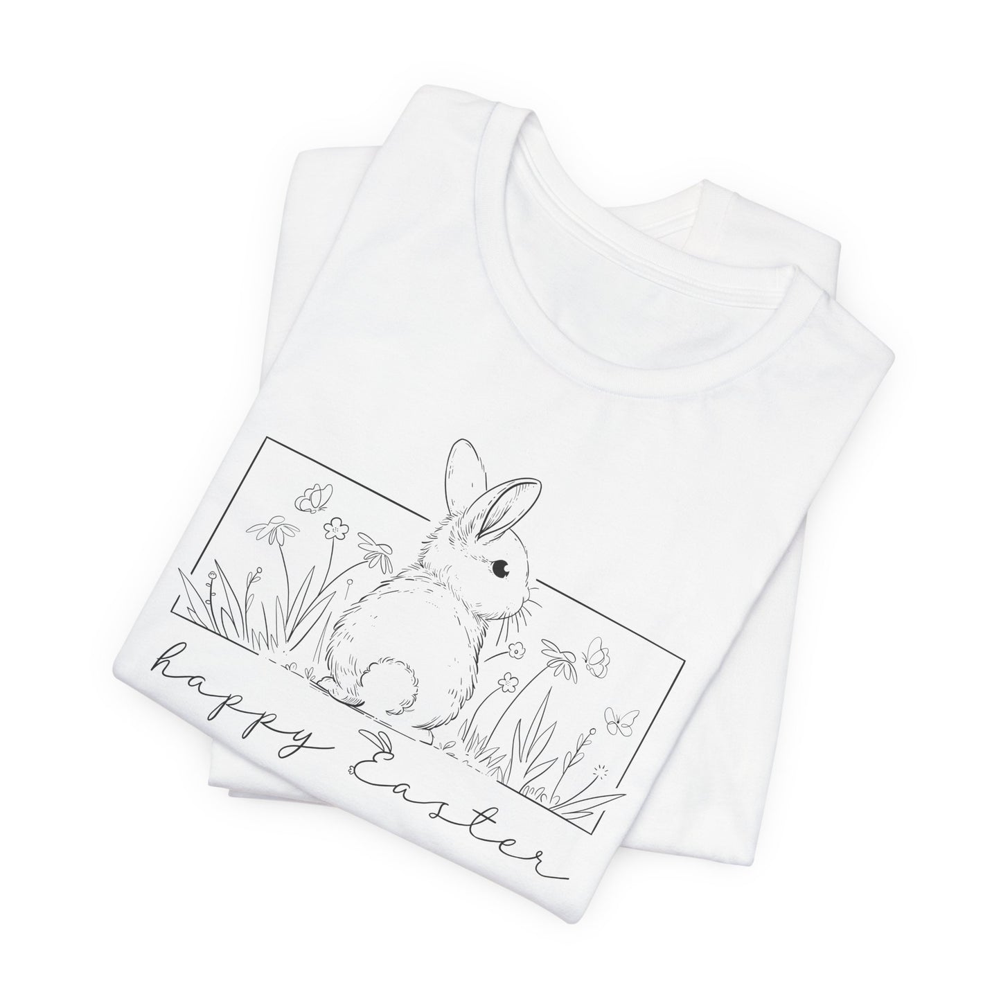 Happy Easter Bunny T-Shirt - Cute Spring Graphic Tee