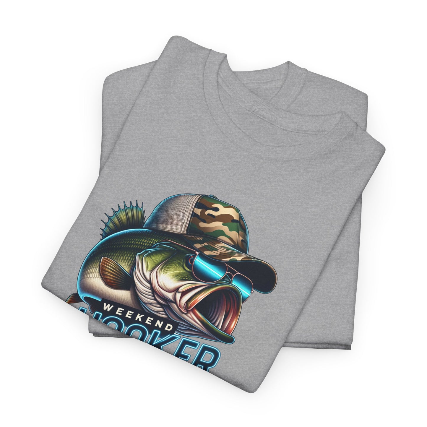 Punny Fishing T-Shirt For Bass Fisherman T Shirt For Weekend Hooker TShirt