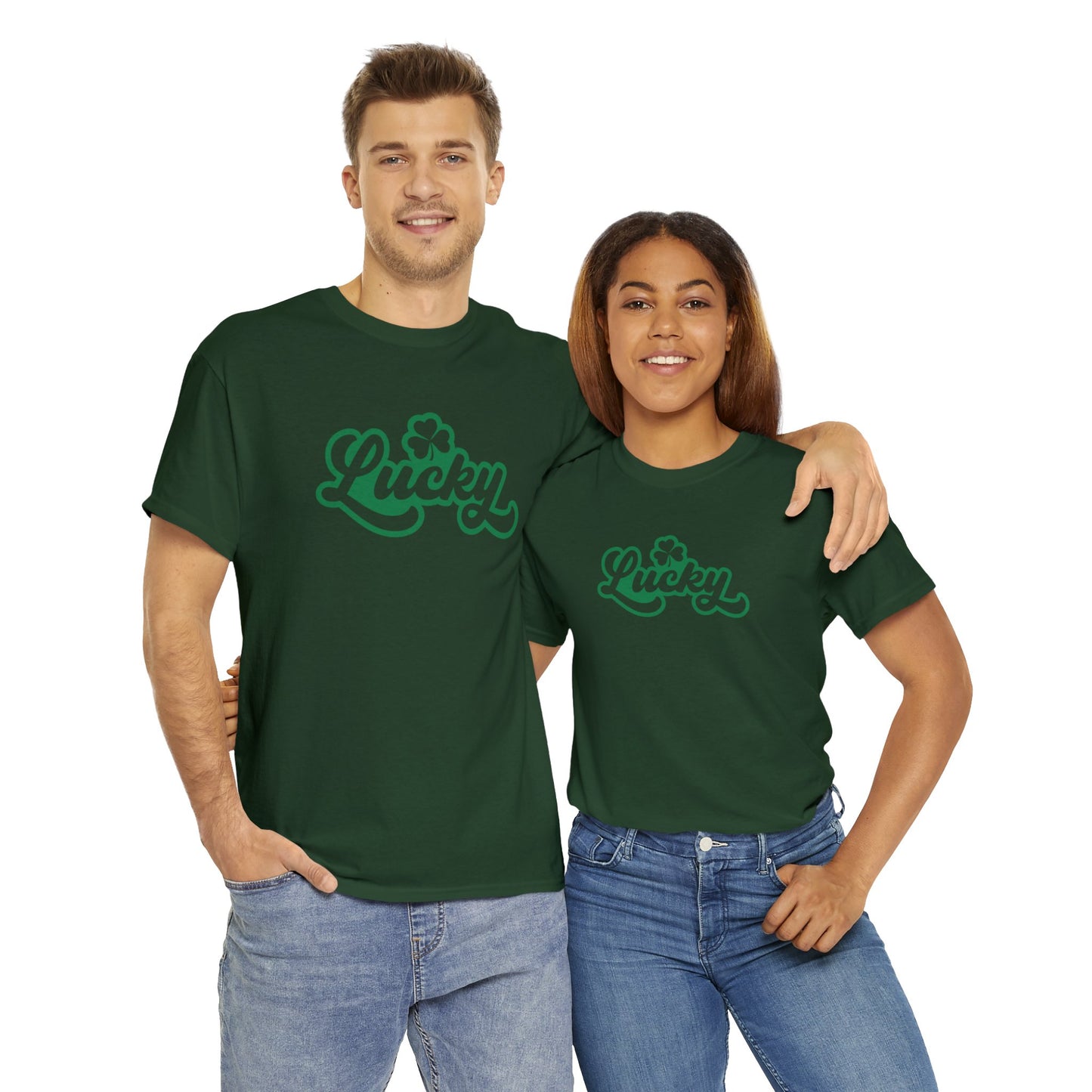 Lucky T-Shirt For St.Patrick's Day T Shirt For For St. Paddy's Shamrock TShirt