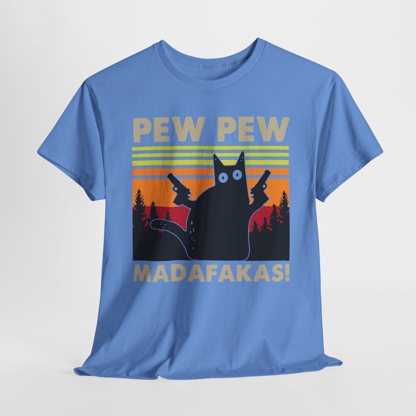 Pew Pew Madafakas T-Shirt For Funny Cat T Shirt For Sarcastic Humor TShirt