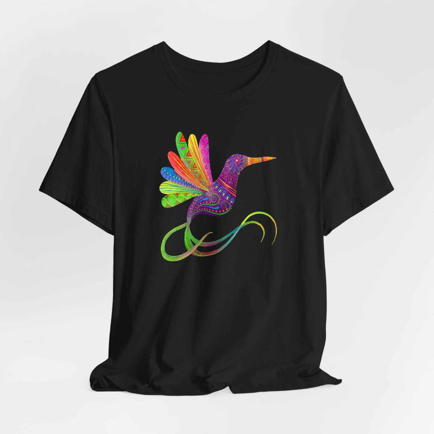 Hummingbird T-Shirt For Mexico Art T Shirt For Watercolor Bird Print TShirt For Cinco de Mayo