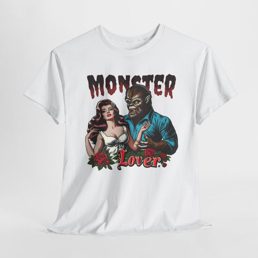 Monster Lover T-Shirt For Wolfman TShirt For Damsel In Distress T Shirt For Halloween Costume