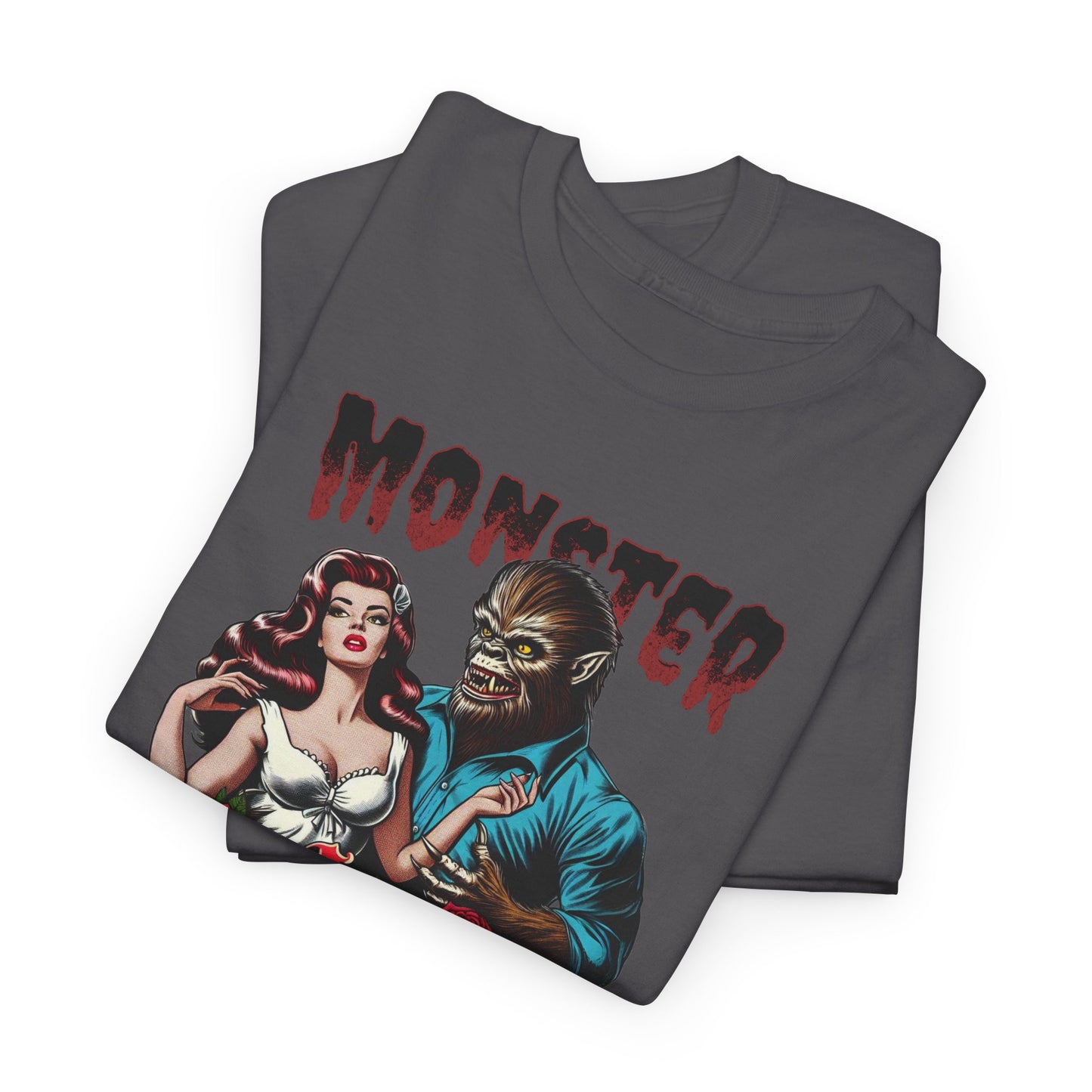 Monster Lover T-Shirt For Wolfman TShirt For Damsel In Distress T Shirt For Halloween Costume