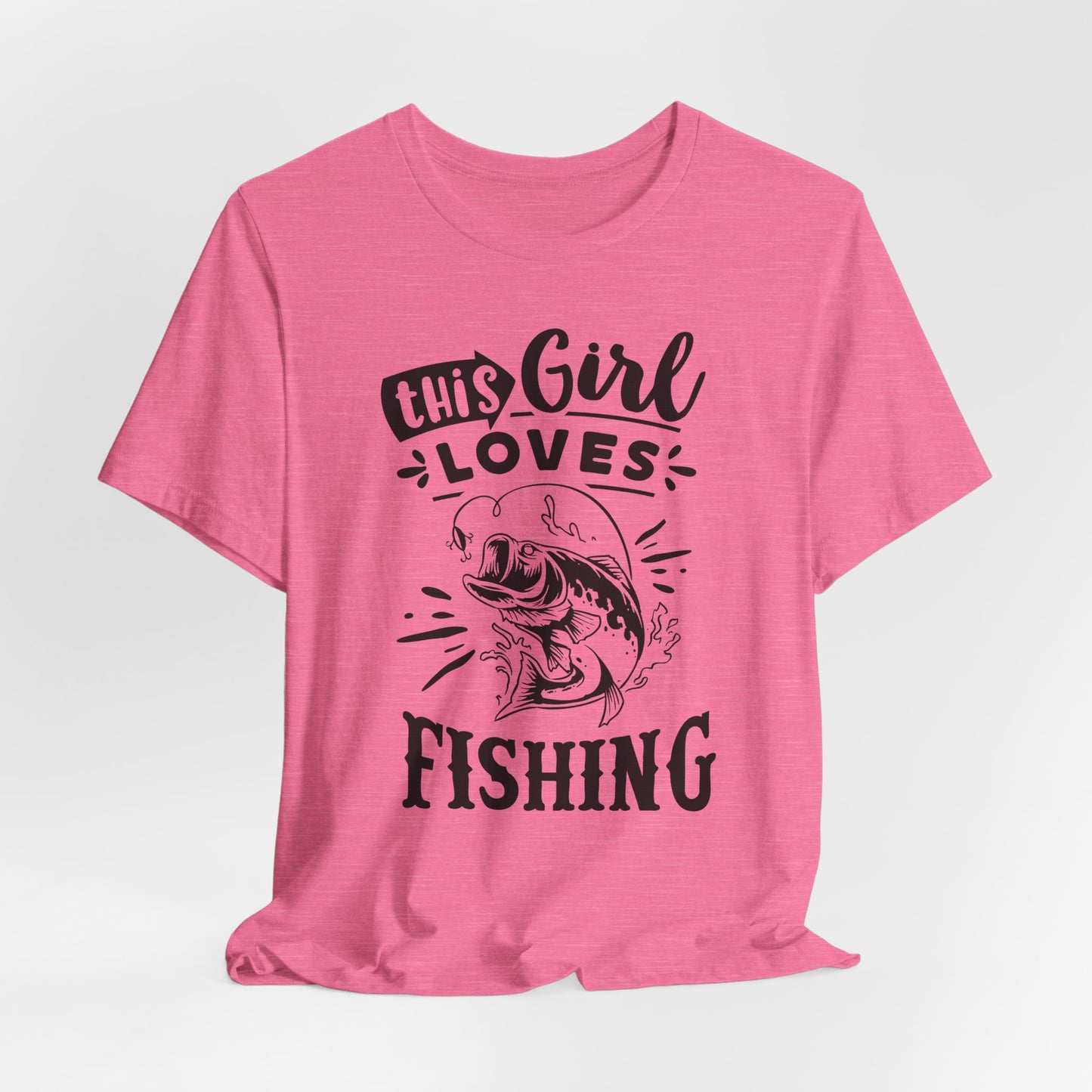 This Girl Loves Fishing T-Shirt For Outdoorsy T Shirt For Lady Angler TShirt